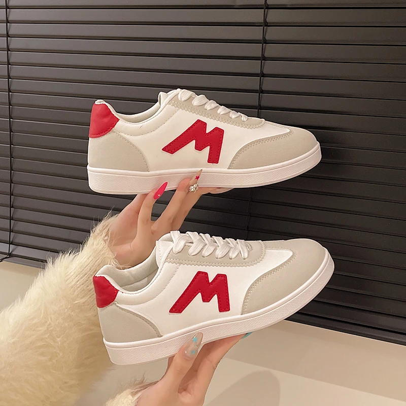 Women Designer Round Head Sneakers 2025 Deep Mouth Light Sneakers Versatile Breathable Cross Casual Sneakers Zapatos De Mujer