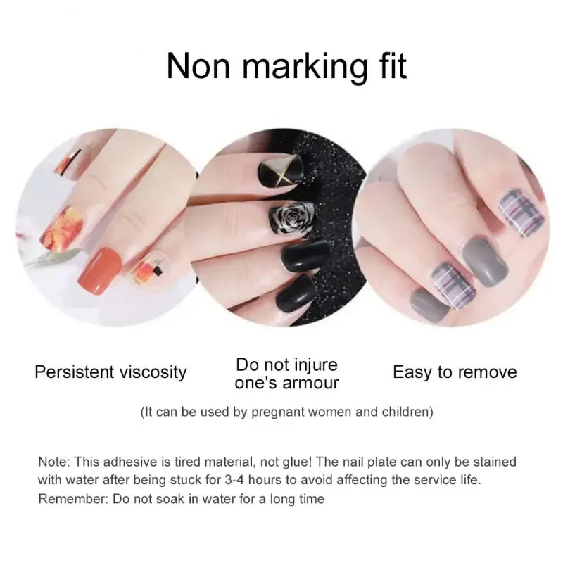 Self Adhesive Jelly False Nails The Operation Is Very Convenient Excellent Waterproof Performance Convenient Nail Tools.
