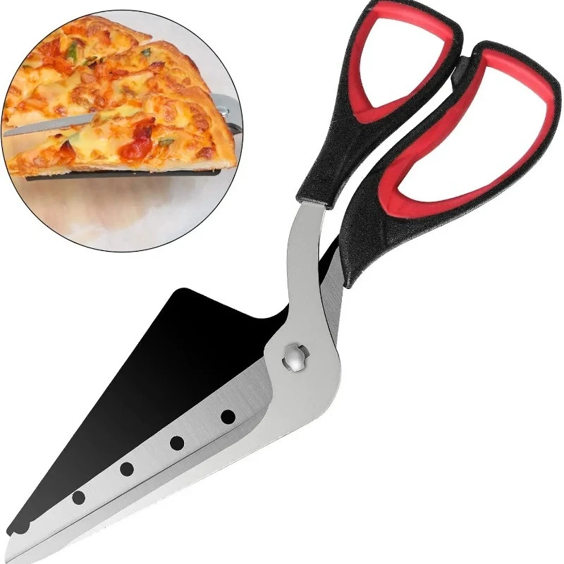 Cortador de pizza destacável afiado lâmina de aço inoxidável faca de pizza fácil de cortar espátula de pizza cortador ferramenta de cozinha