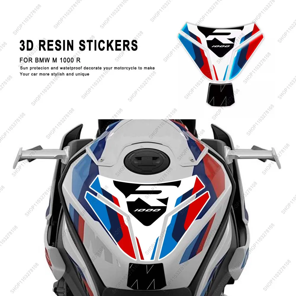 

For BMW M 1000 R M1000R 2023 2024 Limited Edition 3D Epoxy Resin Motorcycle Fuel Oil Tank pad Protection Sticker