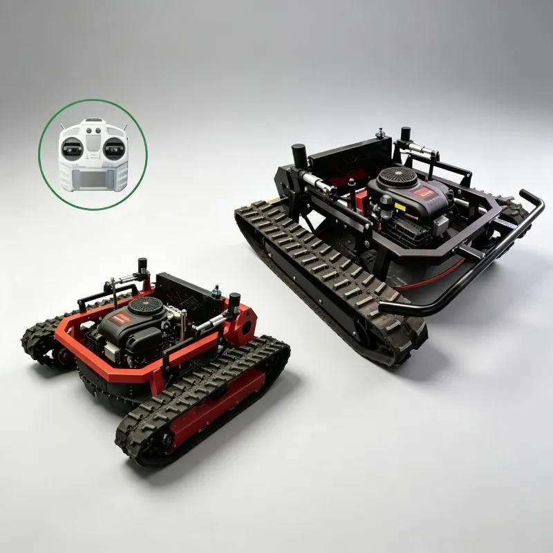 

Factory Price Self Propelled Grass Cutting With Wireless Remote Control Four Stroke Lawn Mower Remote Operation For Sale