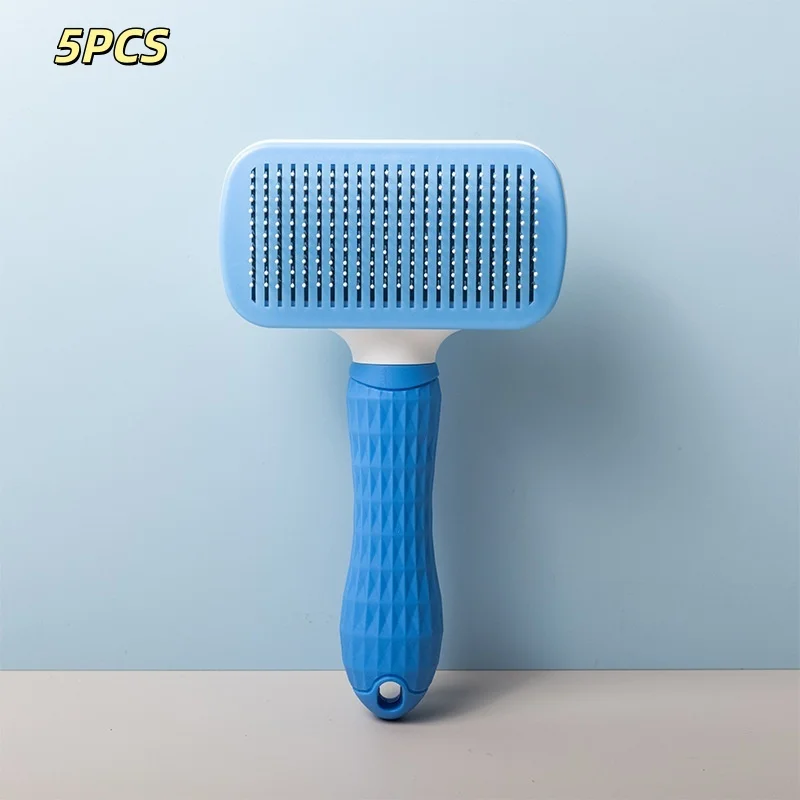 Pet Dog Brush Cat Comb Self Cleaning Pet Hair Remover Brush For Dogs Cats Grooming Tools Pets Dematting Comb Dogs Accessories, image 9