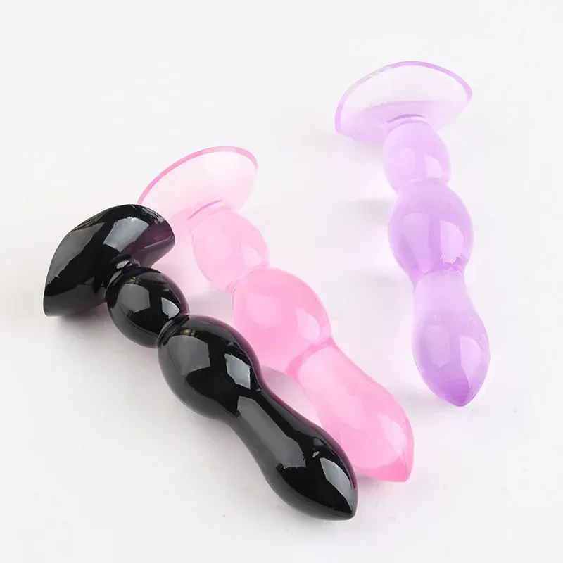 Silicone Anal Dildo Male Prostate Massager Anal Beads Plug G Spot Butt Plug Masturbation Anal Sex Toys for Couple