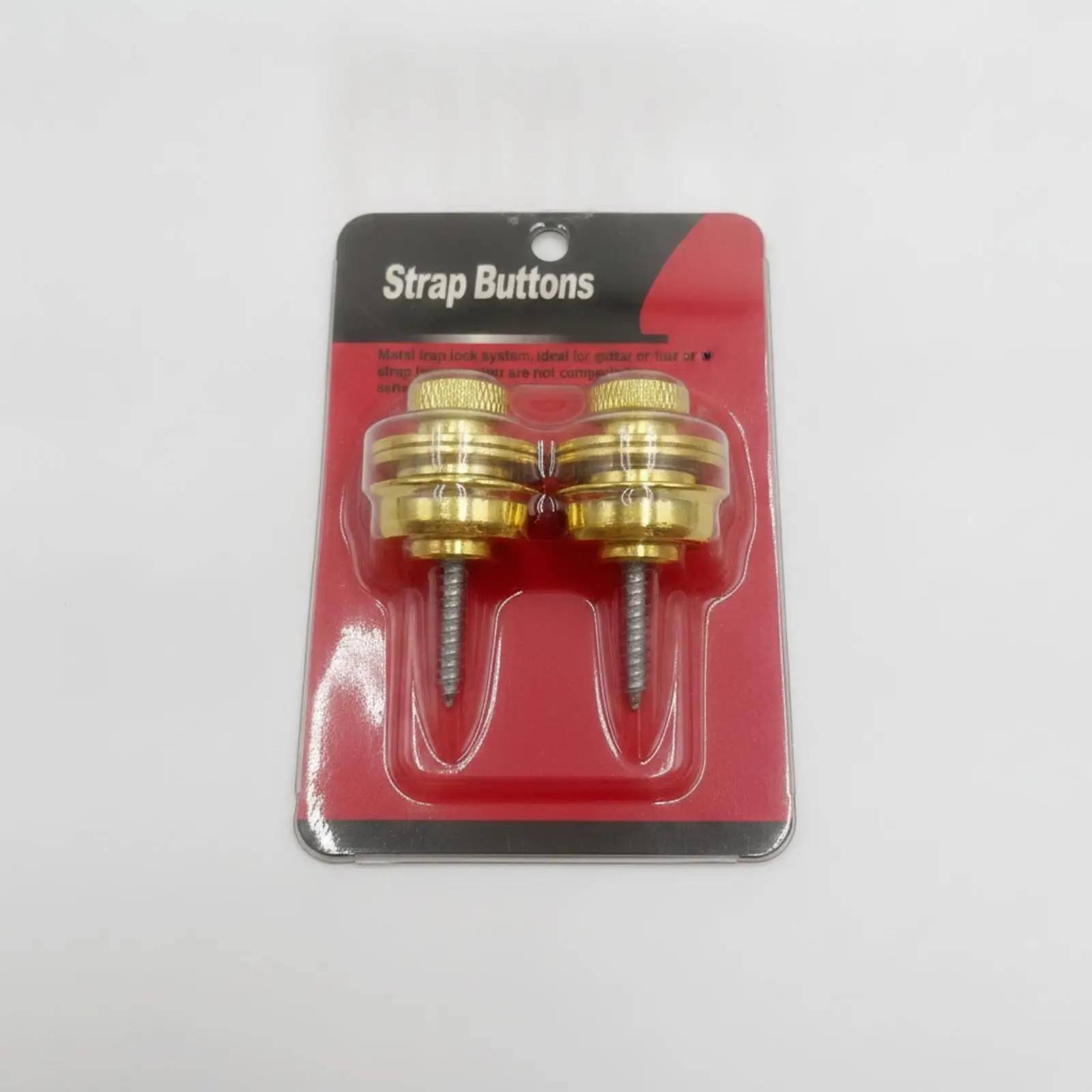 Strap Lock Buttons for Guitar Zinc Alloy Hardware Secure Connection with Polished Finish for Electric Bass Acoustic Guitar Parts
