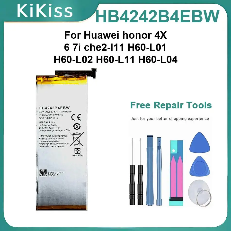 

Аккумулятор для мобильного телефона HB4242B4EBW для Huawei Honor 4X 6 7I Che2-L11 H60-L01 H60-L02 H60-L11 H60-L04, перезаряжаемые батареи