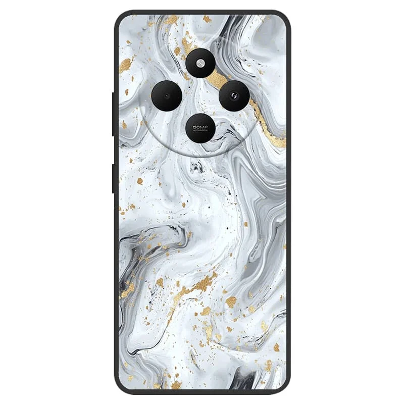 TPU Phone Case For Xiaomi Redmi 14C Case Shockproof Soft Silicone Phone Cover for Xiaomi POCO C75 Black Shell Redmi14C 4G Bumper