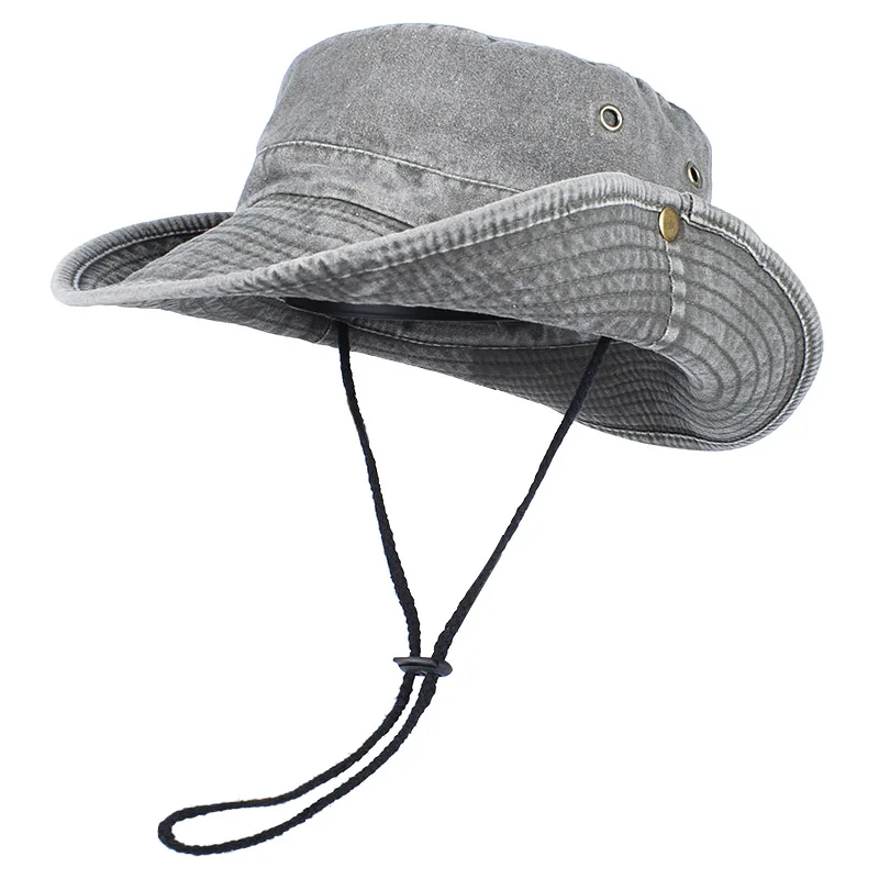 Sommer-Bucket-Hats 2026: Outdoor-Sonnenhüte für Damen und Herren – Einfarbige Baumwollhüte mit breiter Krempe und UV-Schutz, Panama-Hüte, Strand- und Fischerhüte