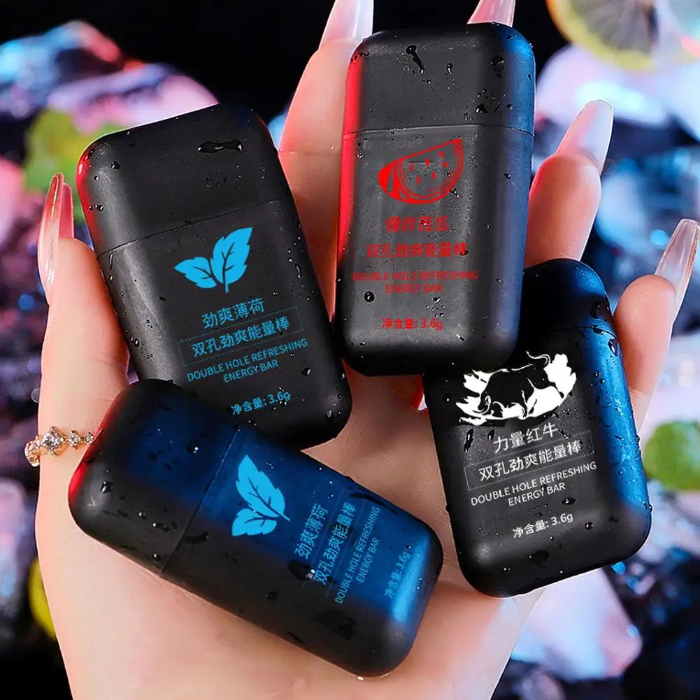 Double-hole Nasal Tube Wake Up Stick Brain Refreshing Tool Nasal Tubes Inhaler Office Worker Student Avoid Sleepiness NEW