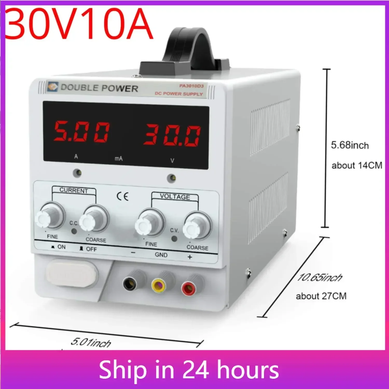 NEW 220V DC Laboratory 30V10A Regulated Lab Power Supply Adjustable 30V 10A Voltage Regulator Stabilizer Switching Bench