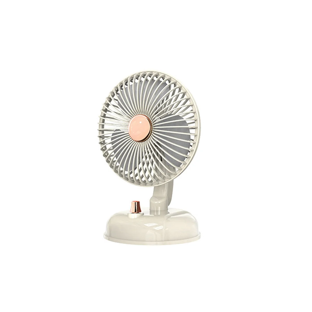 2000Mah Summer Fan Mute Automatic Oscillating Head Desk Fan Portable Fan USB Charging High Wind Power Fan for Home White