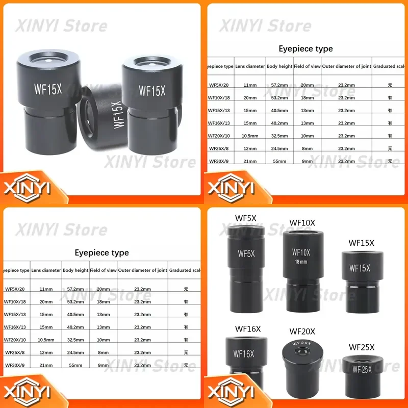 WF15X Wide-angle Optical Zoom Stereo Microscope for Microscopy Applications with Wide-angle Eyepiece