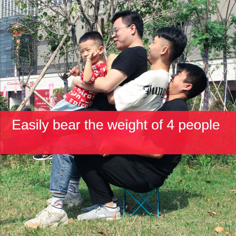 Outdoor Folding Chair Foldable Hiking Camping Fishing Portable Stable Stool Light