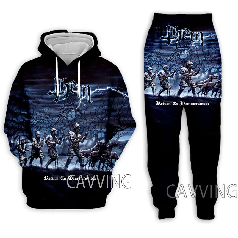 Loro Rock Band 3D stampato felpe Casual felpa con cappuccio pantaloni pantaloni da Jogging pantaloni tuta abbigliamento donna/uomo set