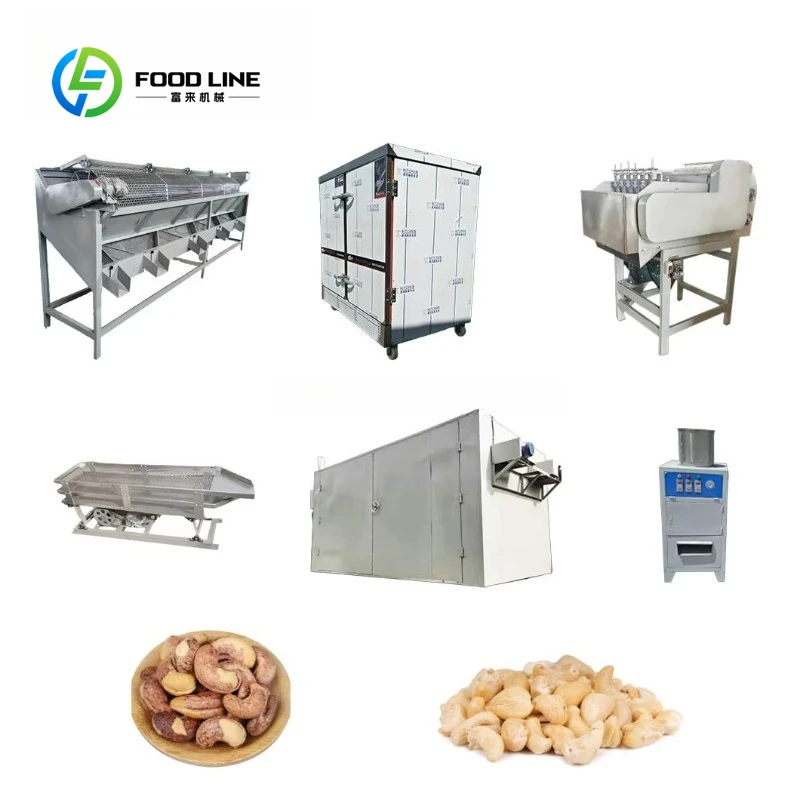 Customized Professional Cashew Nuts Peeling Machine Stainless Steel Cashew Production Line Heavy Duty Cashew Nut Shelling Line