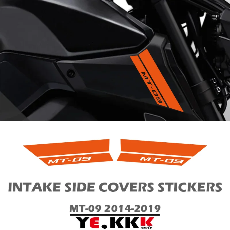 Fairing Decals Hollow Out Custom 2014-2019 For YAMAHA MT09 MT-09 MT-09SP FZ09 Air Intake Side Cover Sticker Set