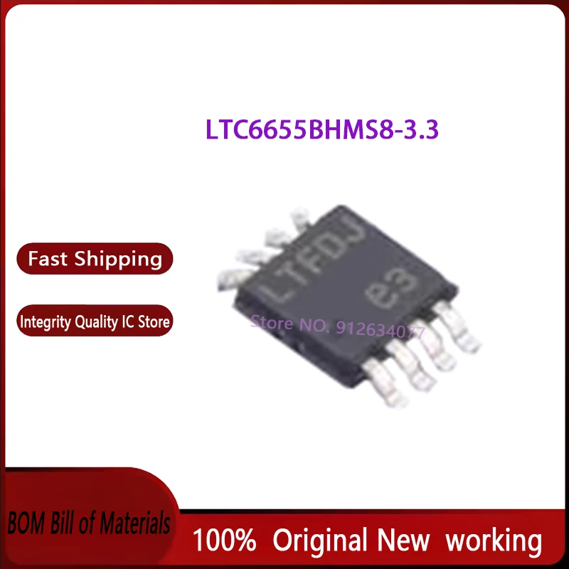 

5PCS/LOT LTC6655BHMS8-3.3 LTFDK MSOP8 New Original
