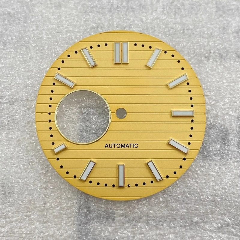 NH38 Dial 30.5mm S Hollow Surface Nautilus Dial Strong Green Luminous Dial Suitable for NH38 Movement Watch Accessories NEW