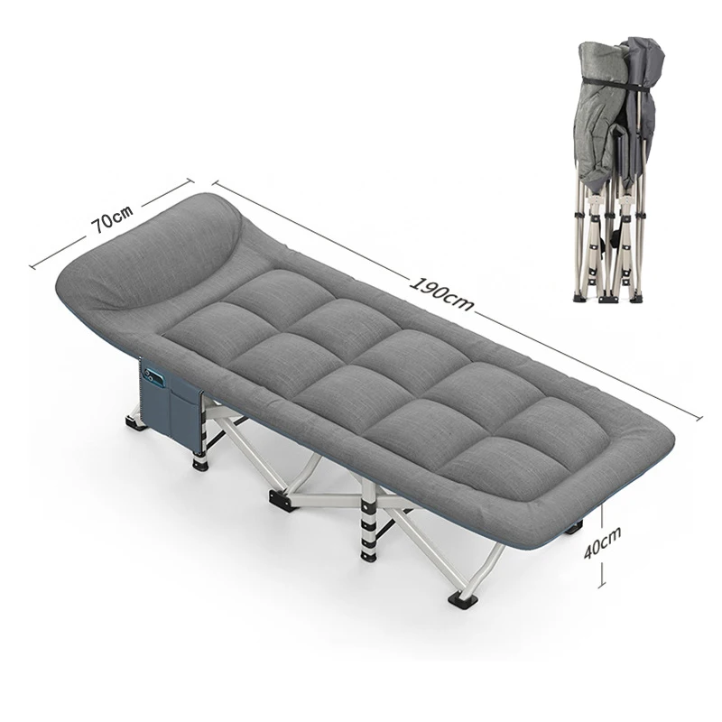 OEM Catre Cama Plegable portátil ligero al aire libre viaje jardín tienda de campaña cuna individual Cama plegable de lujo con bolsa de transporte