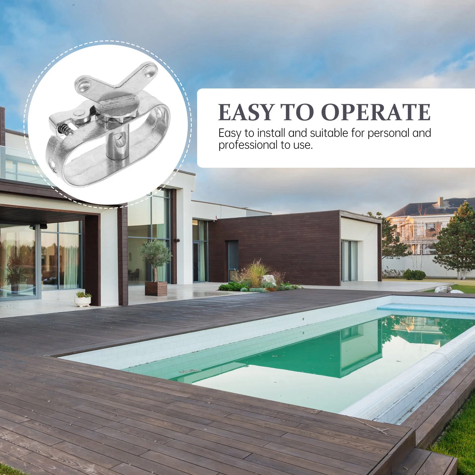 

3Pcs Pool Cover Cable Winch Aluminum Constructed Ratchet Tightener Tool for Above Ground Swimming Pool Safety Cover Fastening