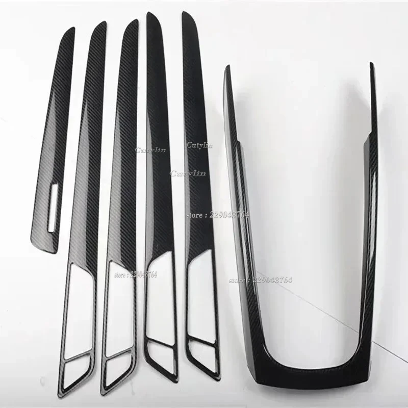 

RHD For Audi Q5 8R 2010-18 SQ5 8R 2013-2017 Accessories Carbon Fiber Interior Decoration Center Console Door Interior Sticker