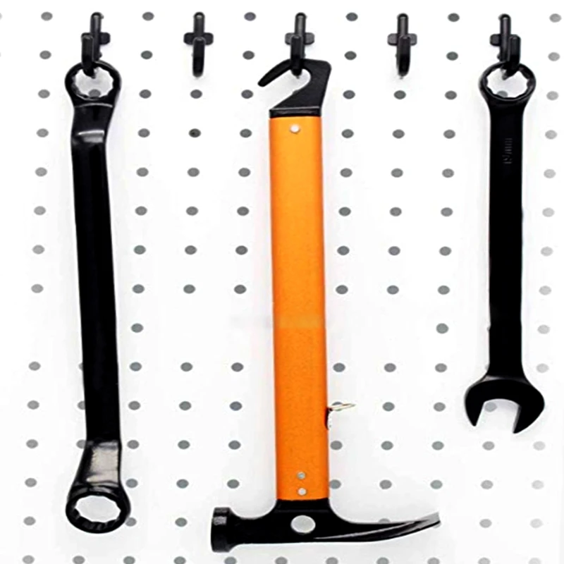 50 ชิ้น/100 ชิ้นพลาสติก Pegboard J สไตล์ตะขอสำหรับเครื่องประดับออแกไนเซอร์แขวนเครื่องมือ
