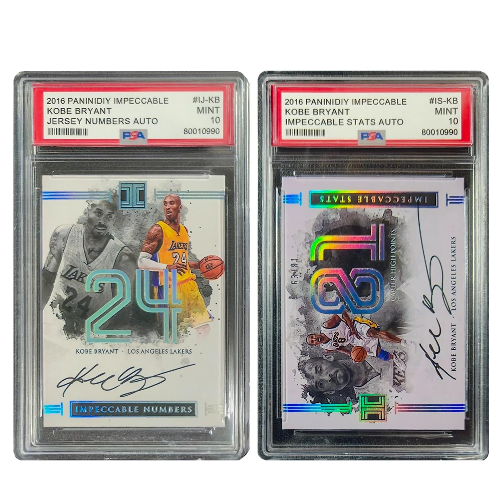 

PANINI DIY homemade KOBE BRYANT IMPECCABLE 2016 Golden signed and graded collectible card brick Boy's birthday gift Christmas