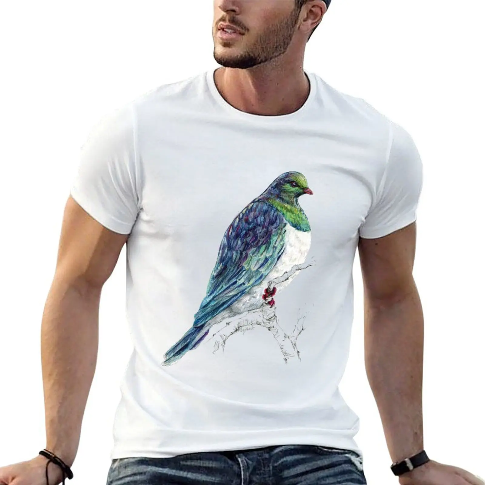 Mr Kereru, New Zealand native bird T-Shirt luxury t-shirt oversized t shirt t shirts for men graphic