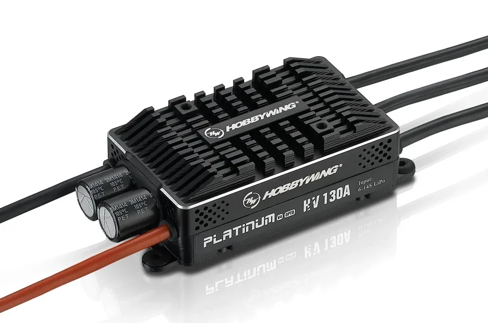 

Оригинальная Hobbywing Platinum HV V4 4,1 130A 200A BEC/OPTO 6-14S Lipo Пустая форма Бесщеточный ESC для радиоуправляемых дронов, вертолетов, самолетов