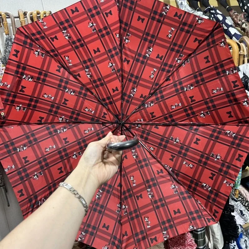 New Mickey Mouse cartoon peripheral umbrella for men and women cartoon large size high-value creative trendy umbrella gift