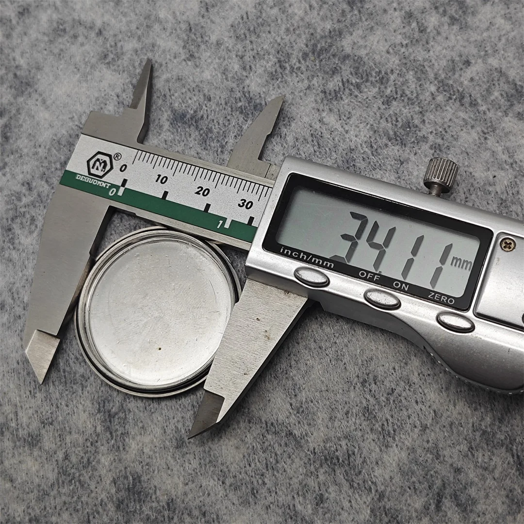 Bagian Modifikasi Jam Tangan Penutup Belakang Baja Tahan Karat GS 37mm Cocok untuk Casing Jam Tangan Tekstur Kayu Birch Putih 39.5mm Kami