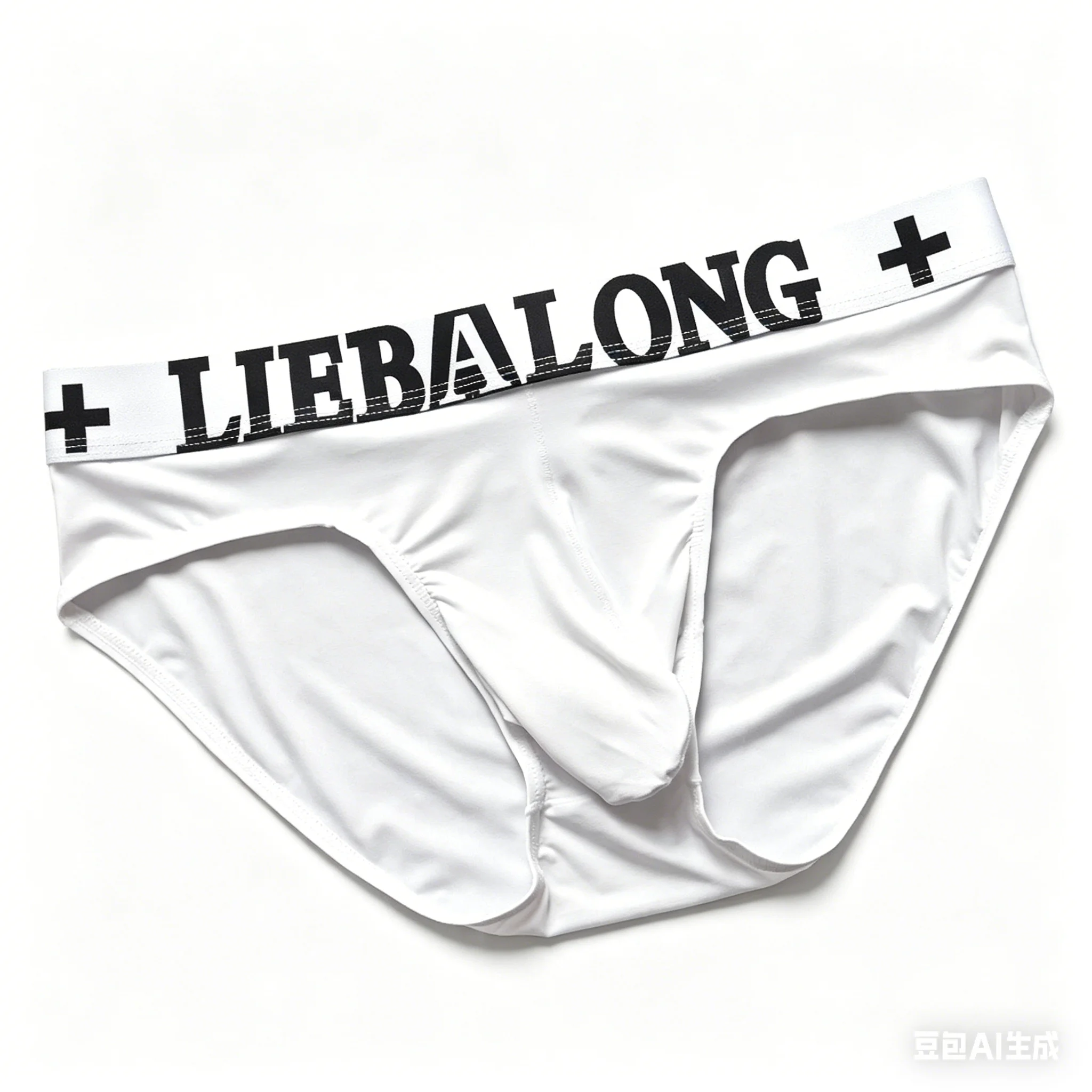 

Мужские трусы-брифы из ледяного шелка с низкой посадкой, с большим U-образным вырезом и фирменным поясом, для повседневной носки, модные мужские трусы с эффектом подтяжки бедер