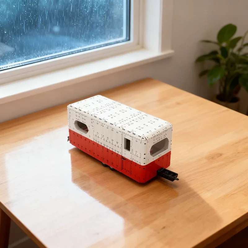 

5507pcs MOC Caravan Trailer 1 8 Technical Model Building Blocks Architecture Toys Christmas Gifts Education Kids Assemble Idea