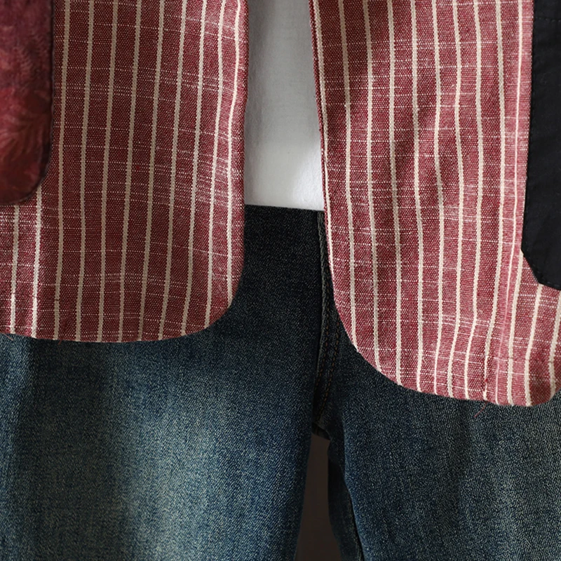 Spring New Plaid Casual Jaet Color Blo ket Design Korean Sle Small Suit Versatile Top Trendy Open Cardigan