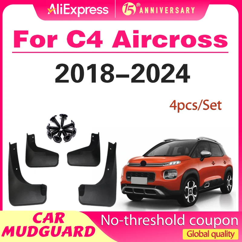 

For Citroen C4 Aircross A88 MK1 2018~2024 2019 2020 2021 2022 Car Mudguards Mudflap Mudguard Splash Guards Mud Flaps Fender Auto