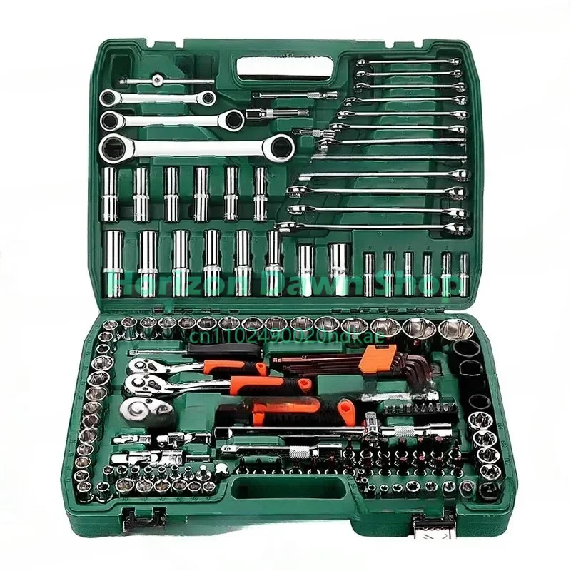 NEW Electric Auto Repair Socket Wrench Set Combination Repair Sleeve Ratchet Car Special Tools Daquan Multi-function Toolbox