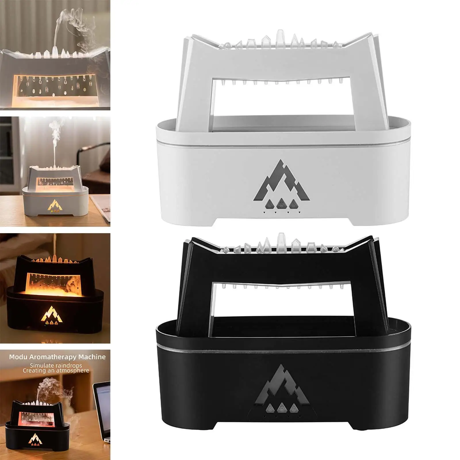 Essential Oil Diffuser Raindrops Desk Humidifier Lightweight Multifunctional Portable 300ml for Office Reading Bedroom Room SPA