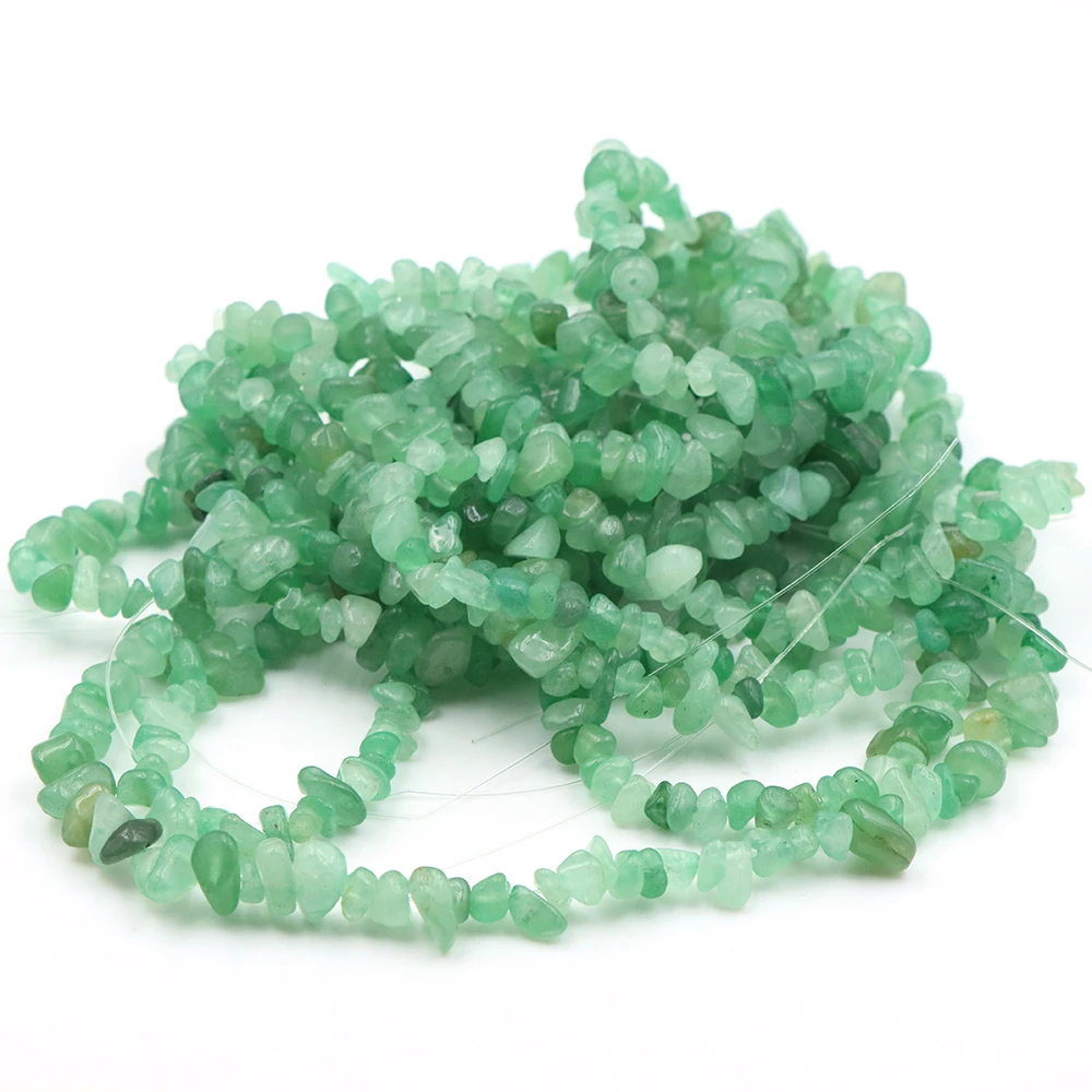 5-8mm Natural Stone Green Aventurine Chip Bead Irregular Loose Beads DIY Bracelet Necklace Jewelry Making Healing Crystal Crafts view 5