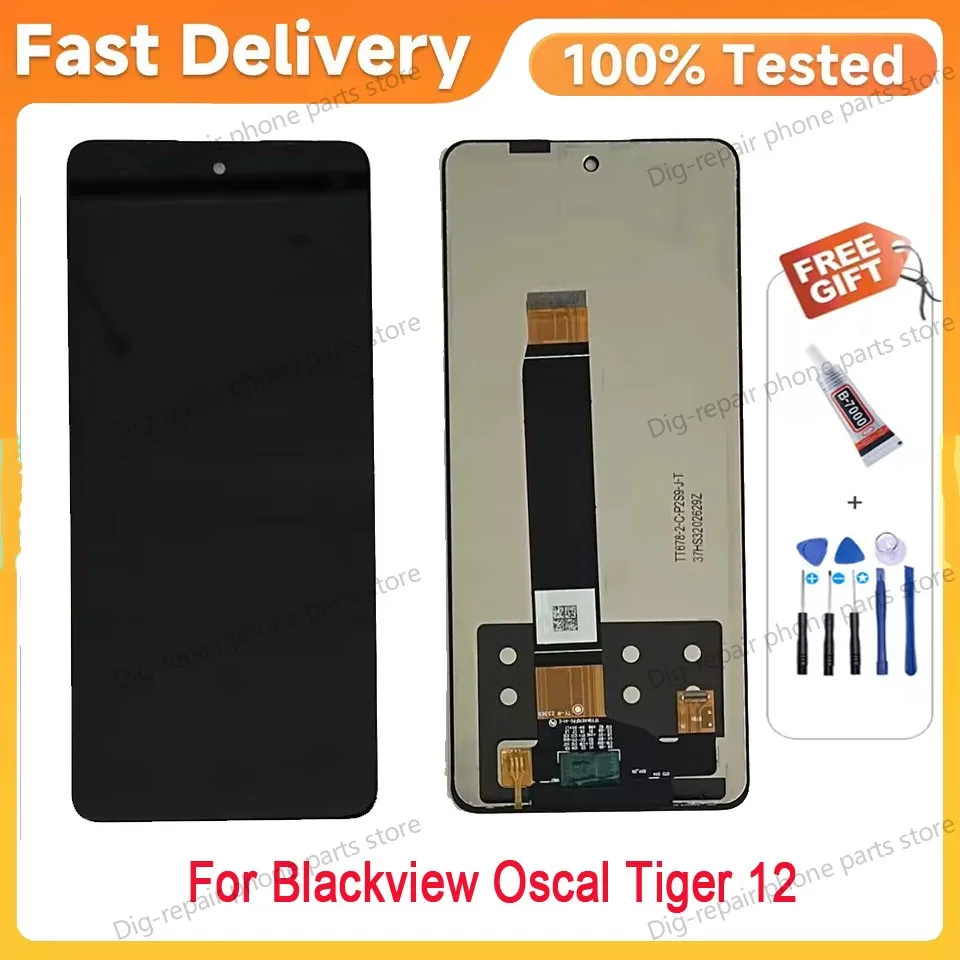 6.78''Original For Blackview Oscal Tiger 12 LCD Display Touch Screen Digitizer Assembly For Blackview Tiger12 Lcd Sensor+tools