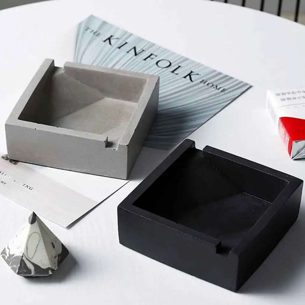 

Creative Cement Ashtray Home Office Desktop Decoration Industrial Style Gift For Family Friends Unique Household