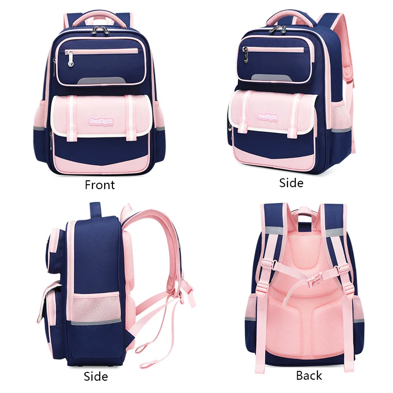 NEW 2024 High Quality Orthopedic Back Primary Girl Shcool Bags Kid Book Bag Teenage Backpacks Waterproof Satchel