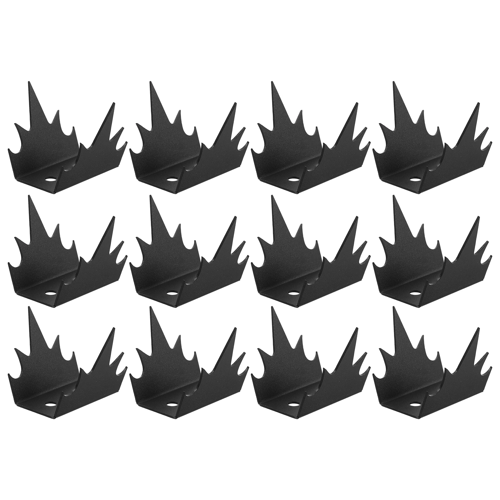 

1 set Anti-climbing Fence Nails Metal Spikes Ground Safety Wall Carbon Steel Garden Security Deterrent Solution