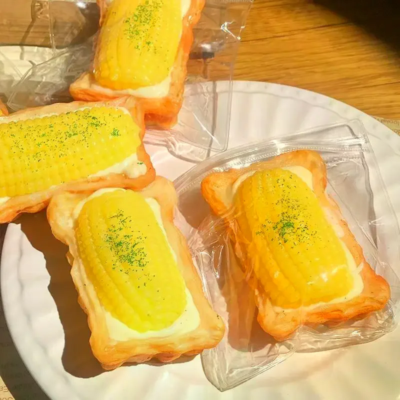 1 قطعة اليدوية الذرة البيض تارت ألعاب لينة جدا لتخفيف التوتر ضغط تلسكوبي الدعائم الاطفال الأطفال الغذاء قرصة الموسيقى لعبة