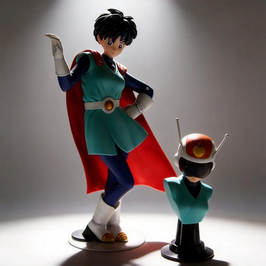 

Magic Factory Dragon Ball Great Saiyaman Gohan Videl Anime Figure Collectible Desktop Decor Gift