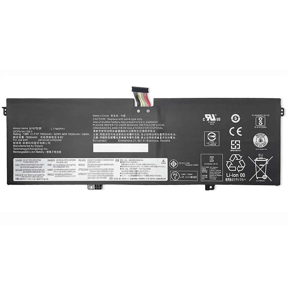 7XINbox L17M4PH1 L17C4PH1 L17C4PH2 7.68V 60Wh Laptop Battery For Lenovo Yoga 7 Pro-13IKB C930 C930-13IKB-81EQ C930-13IKB Series