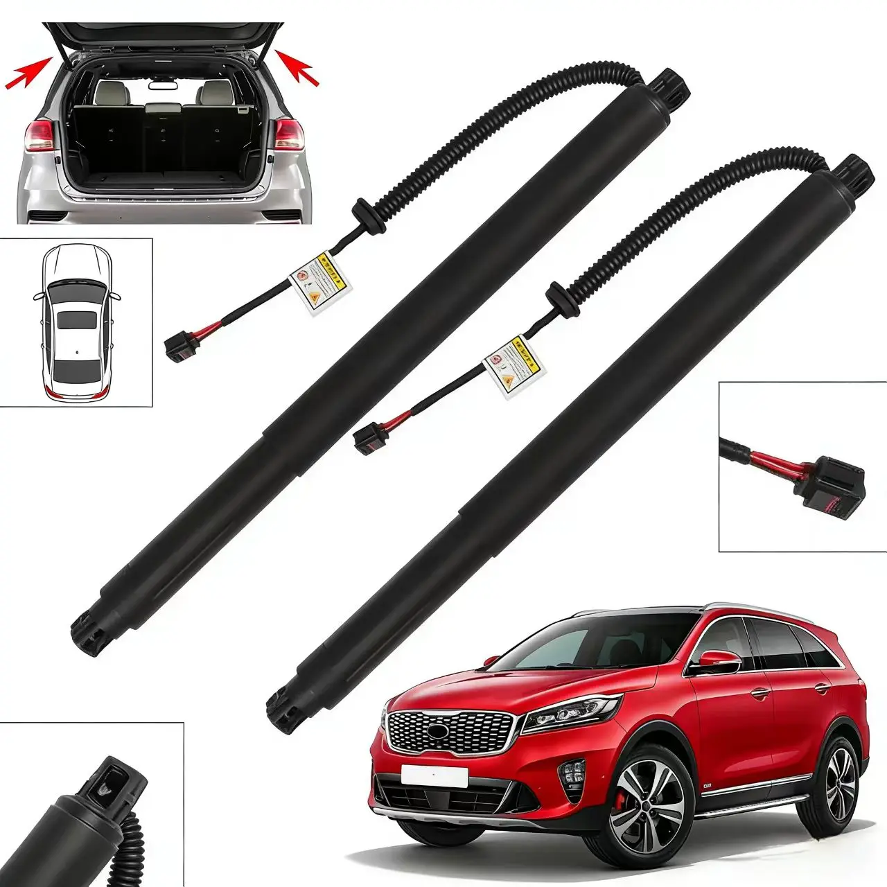 

81770-C5100 For 2016-2020 Y6 Kia Sorento Electric Tailgate Lift Struts Electric Tailgate Gas Spring Support Struts 81770C5100