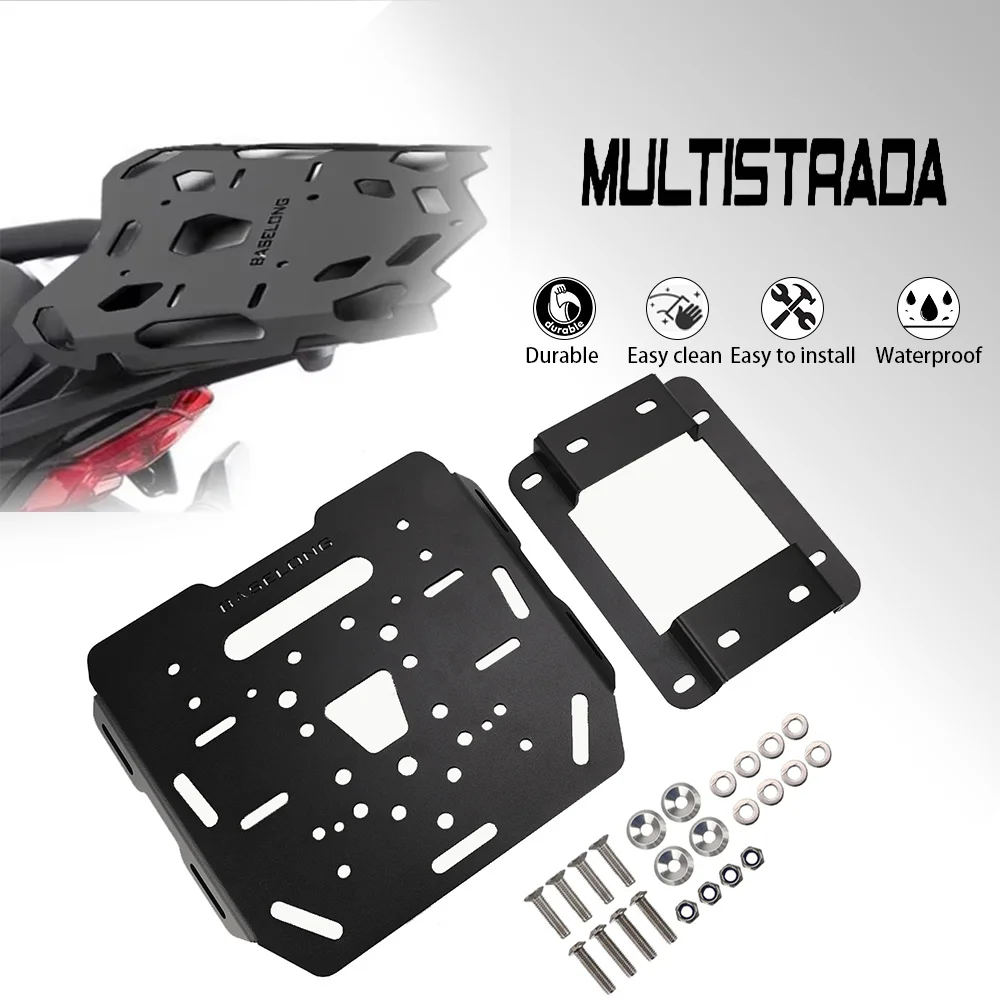 

2021 2022 2023 2024 ДЛЯ Ducati MULTISTRADA V4 V4S Чехол-переноска Верхняя коробка Поддержка держателя Кронштейн Задний багажник для мотоцикла Запчасти