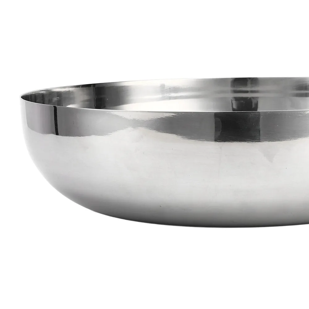 Cooking Accessory Rustless Steel Mixing Bowl Deep Basin Smooth Polished Serving Bowl Wide Round Easy Clean Salad Bowl Food Prep
