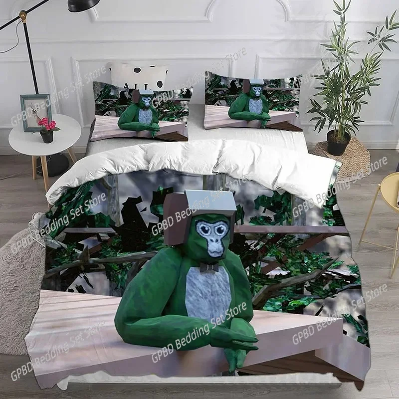 Game Gorilla Tag Bedding Sets Comforter Quilt Bed Cover Duvet Cover Pillow Case Sets Bedroom Decoration Home Textiles