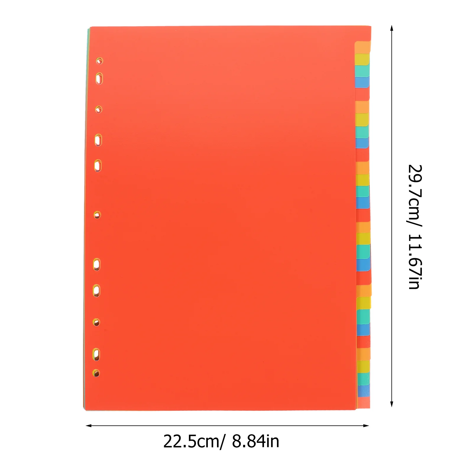 20 Sheets A4 Binder Divider File Divider Subject Divider For Binder Notebook For School Office