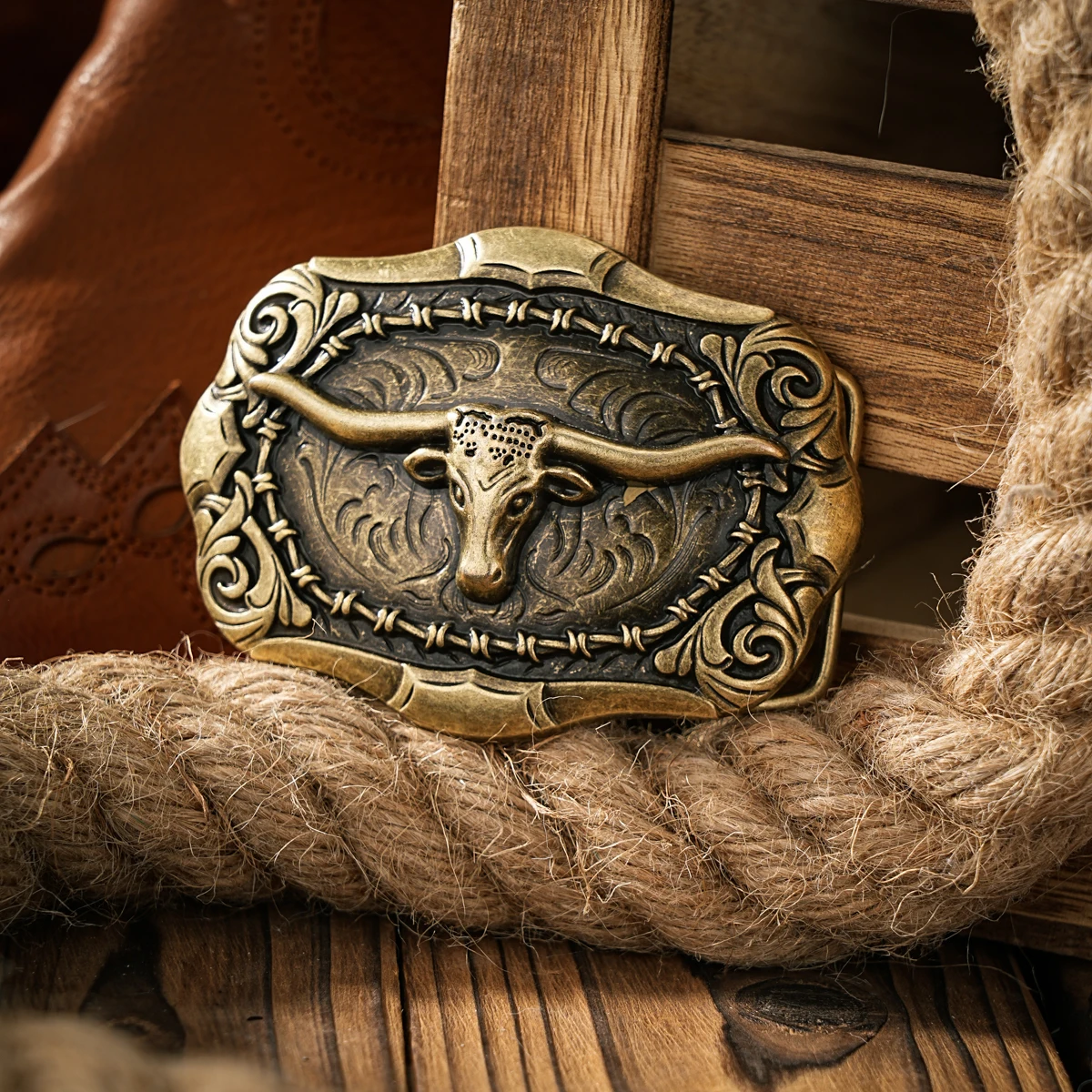 Western style plate buckle belt metal buckle one belt buckle
